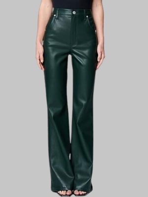 Womens Wide Leathers Pants