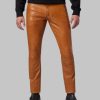Brown Skinny Leather Pants