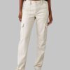 White Leather Cargo Pants