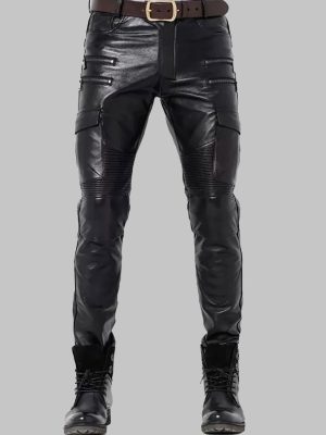leather cargo pants