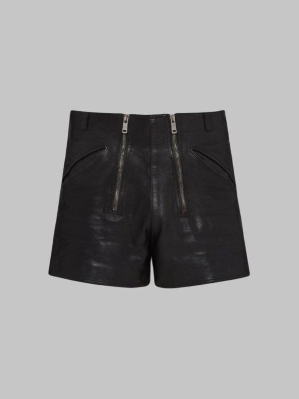 Men Leather Shorts