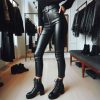 womens leather pants