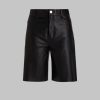 Womens Leather Shorts