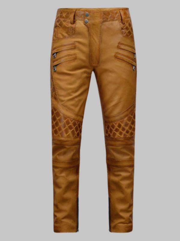 Mens Leather Motorcycle Pants