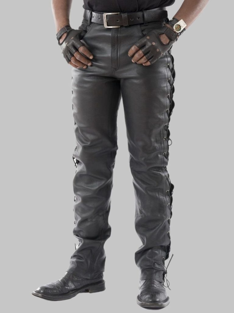 leather motorcycle pants men